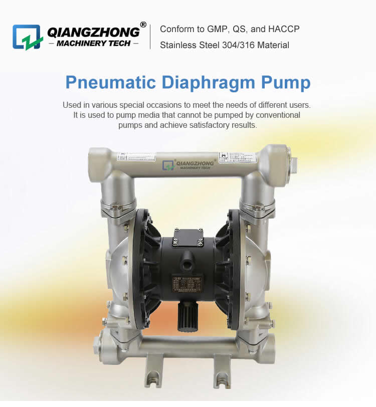 China Pneumatic Diaphragm Pump Manufacturers & Suppliers Qiangzhong